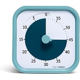 TIME TIMER Home MOD &ndash; 60-Minute Visual Timer Home Edition, Silent Operation Study Tool for Kids Desk, Homeschool Supplies, Office &amp; Meetings (Lake Day Blue)