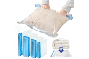 14 Pcs Compression Bags for Travel：Vacuum Seal Bags for Voyage Packing - Roll-up Space Saver for Suitcase Space & Home Organi