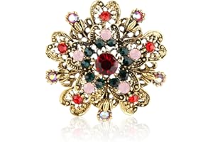 KILIPOL Pearl Diamond Brooch Pins for Dress Sweater Scarf, Wedding Party Decoration Birthday Christmas Gift