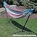 Sunnydaze Brazilian Portable Steel Hammock Stand for Outside with Carrying Case - 400-Pound Capacity Hammock Frame - Black Finish