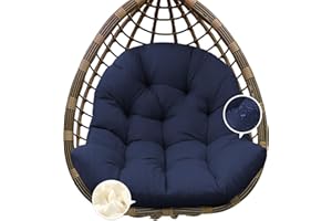 Tycdiose Egg Chair Cushion Replacement, Waterproof Outdoor Hanging Egg Swing Chair Cushions Pads, U-Shaped Thickened Cushions