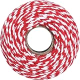 Vivifying Red and White String 200M Butchers Twine Gift Wrap Craft Kitchen view 3