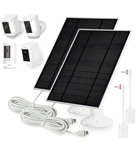 Amazon.com : Ring Camera Solar Panel Charger, Compatible with