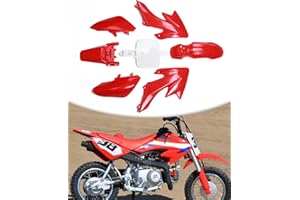 NACORE XR/CRF 50 Plastics Fairing Fender Kit For SDG SSR And More Dirt Pit Bike, RED