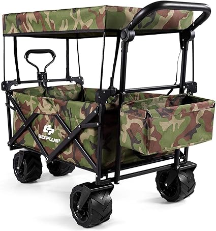 camo wagon with canopy