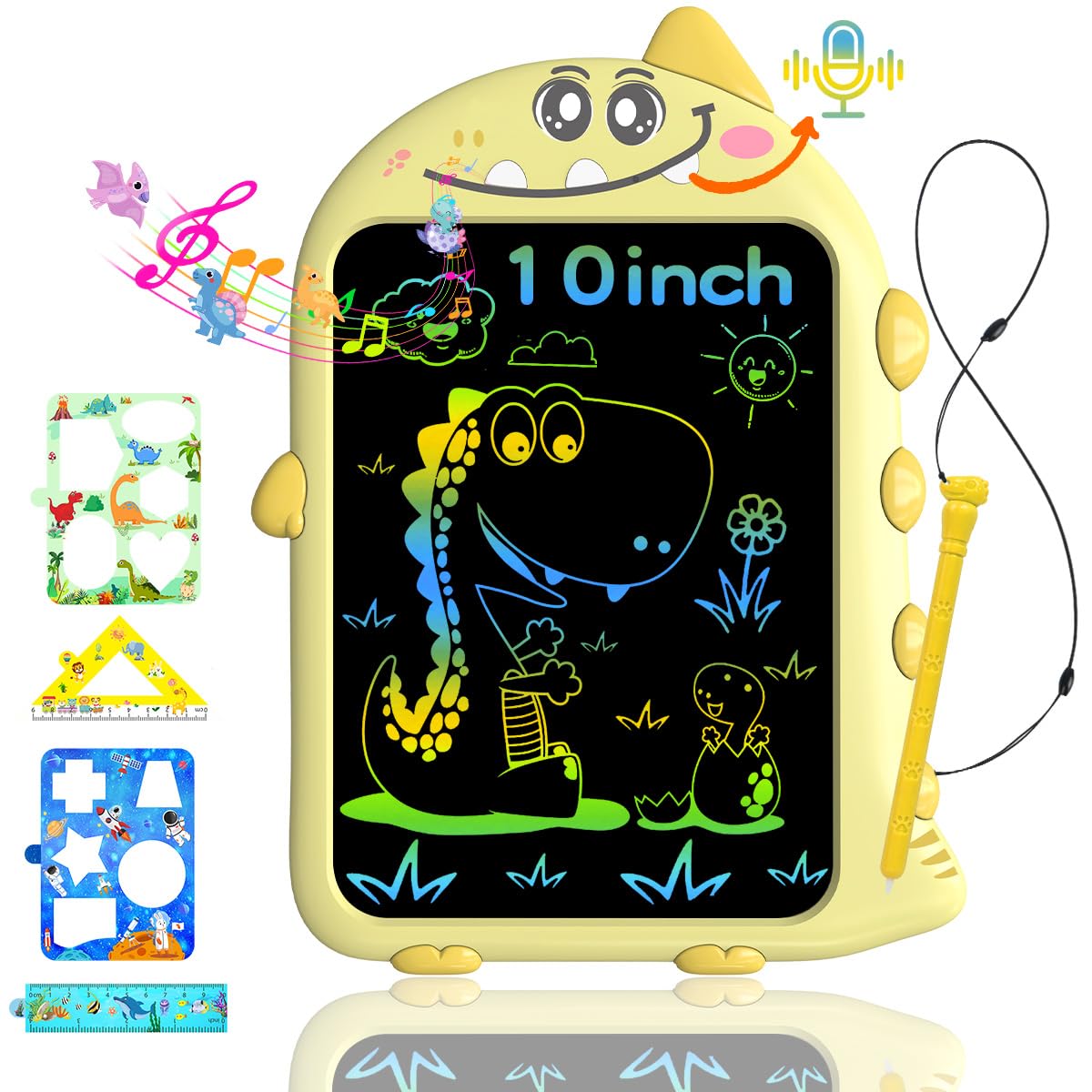 LCD Writing Tablet for Kids, Doodle Board Toddler Toys for 3 4 5 6 Year Old Boys Girls, Rechargeable Drawing Pad with Record & Playback,Type-C Charging for Kids Birthday Gifts Travel