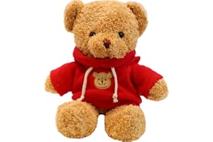 BSVOME 11.8 inches Teddy Bear Stuffed Animals Soft Plush Cute Teddy Bear Doll for Boys Girls (Red)