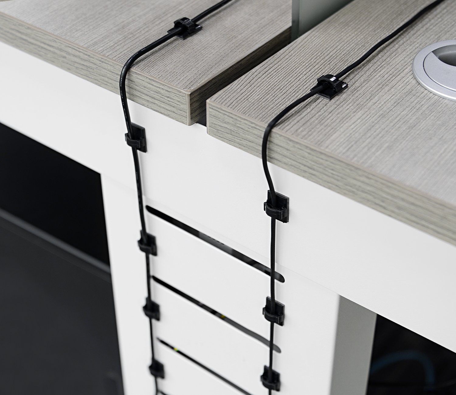 GOOACC 100 Pieces Cable Management Adhesive Cable Clips Cord Organizer Wire Clips Cable Ties For Car, Office, Home And Desk Accessories