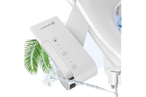 HOPOPRO Bidet Attachment for Toilet, Dual Nozzles Adjustable Water Pressure Bidets for Existing Toilets, Bidet Attachment with Stainless Steel Inlet for Feminine & Rear Wash Upgrade Experience with Every Use