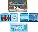 Disney Stitch Kids 34pc Art Stationery Set Watercolour Pens Crayons Pencils view 3