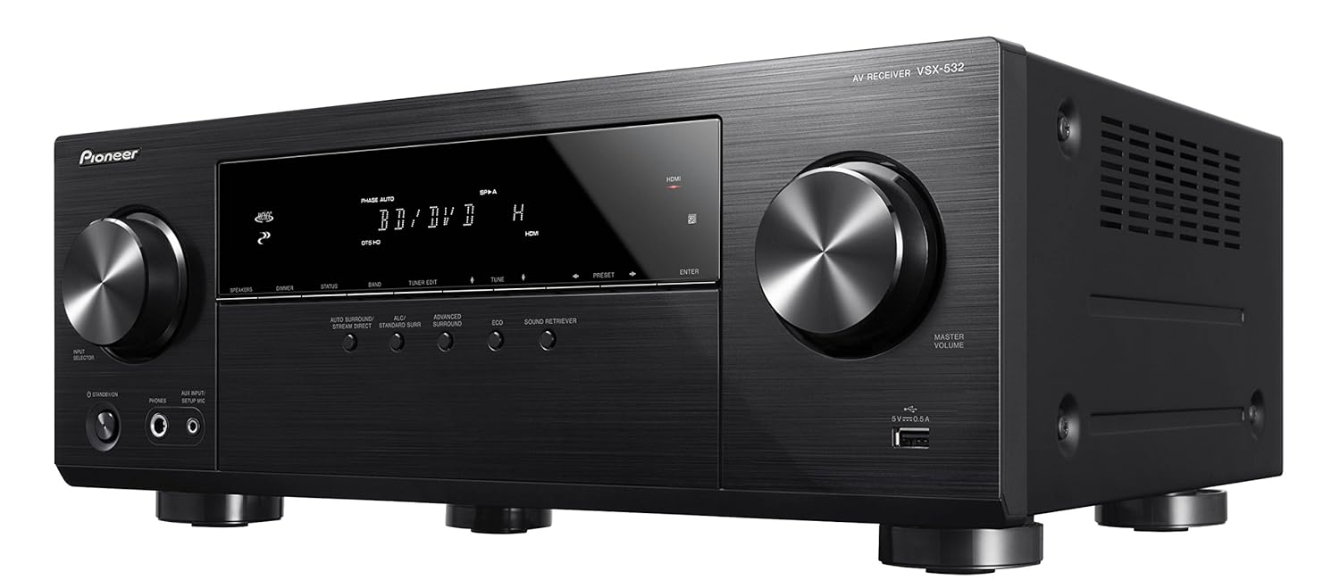 Amazon.com: Pioneer Surround Sound A/V Receiver - Black (VSX-532):  Electronics