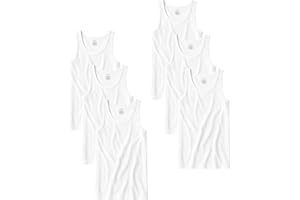 Andrew Scott Men's Cotton A-Shirt Tanks | Tag Free 100% Cotton Tank Tops |Multi Packs-Colors