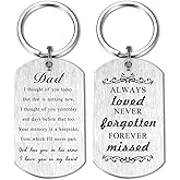Alotozo Memorial Gifts - Sympathy Gift Keychain for Women Men Kids - God Has You in His Arms I Have You in My Heart