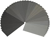 STE BRUAM Sandpaper 42 Sheets 120-3000 Grit Wet Dry 9x3.6 Inch