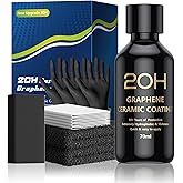 20H Advanced Graphene Ceramic Coating for Cars (70ml) - Car Detailing Kit, 10+ Years of Long Lasting Protection, Apply After Car Wash & Paint Correction, Ultra High Gloss