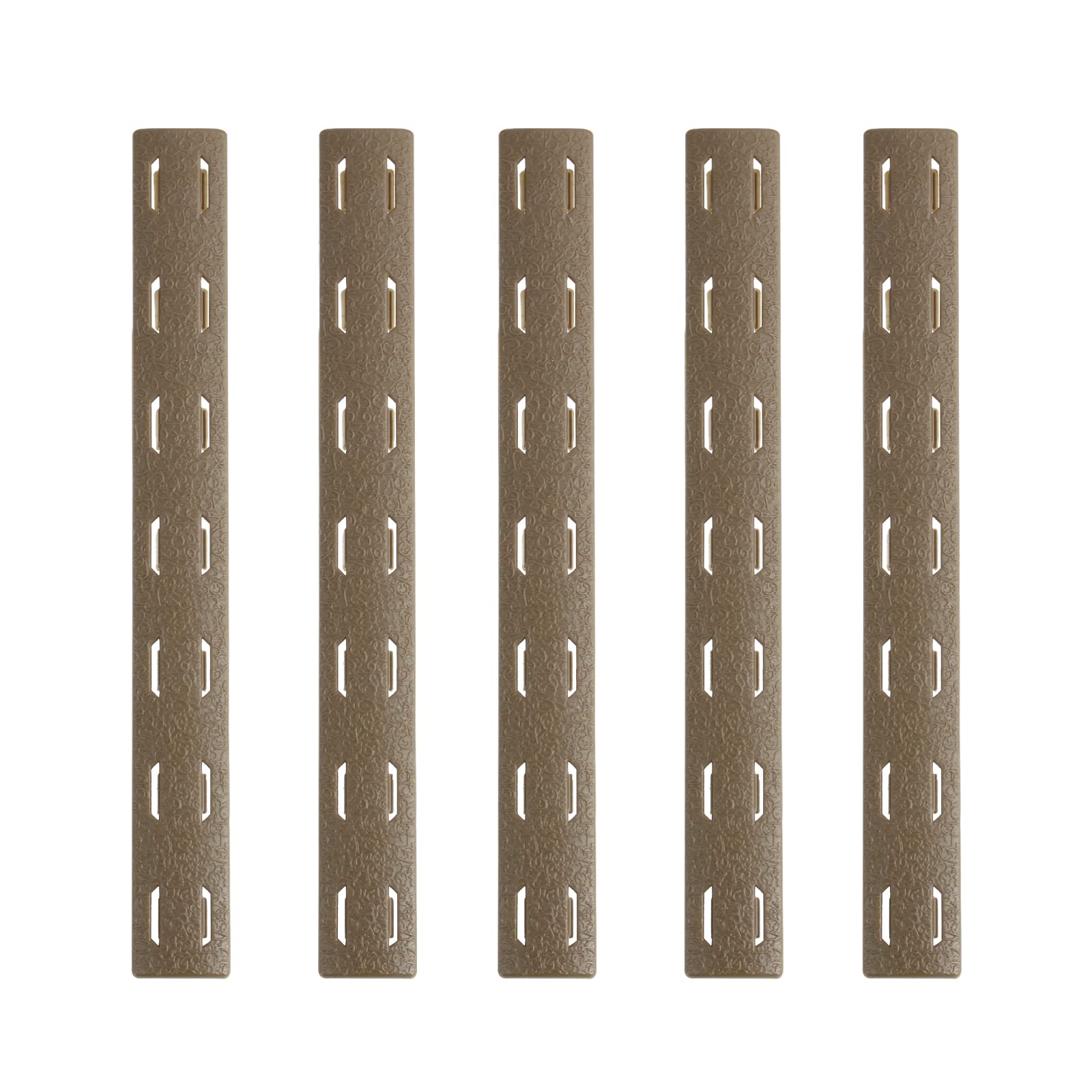 Ranstac 5-Pack Picatinny Rail Cover Panel Rubber Handguard Airsoft Accessories CJ/HMP-03 (Strip, Sand color*5)