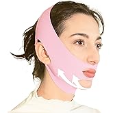 V Line Lifting Mask Chin Strap for Sleeping, Face Lifting Strap, Chin Strap, V Line Mask, Jawline Shaper, Jaw Strap, Double Chin Reducer, Face Lift Tape & Snoring Solution (Pink)