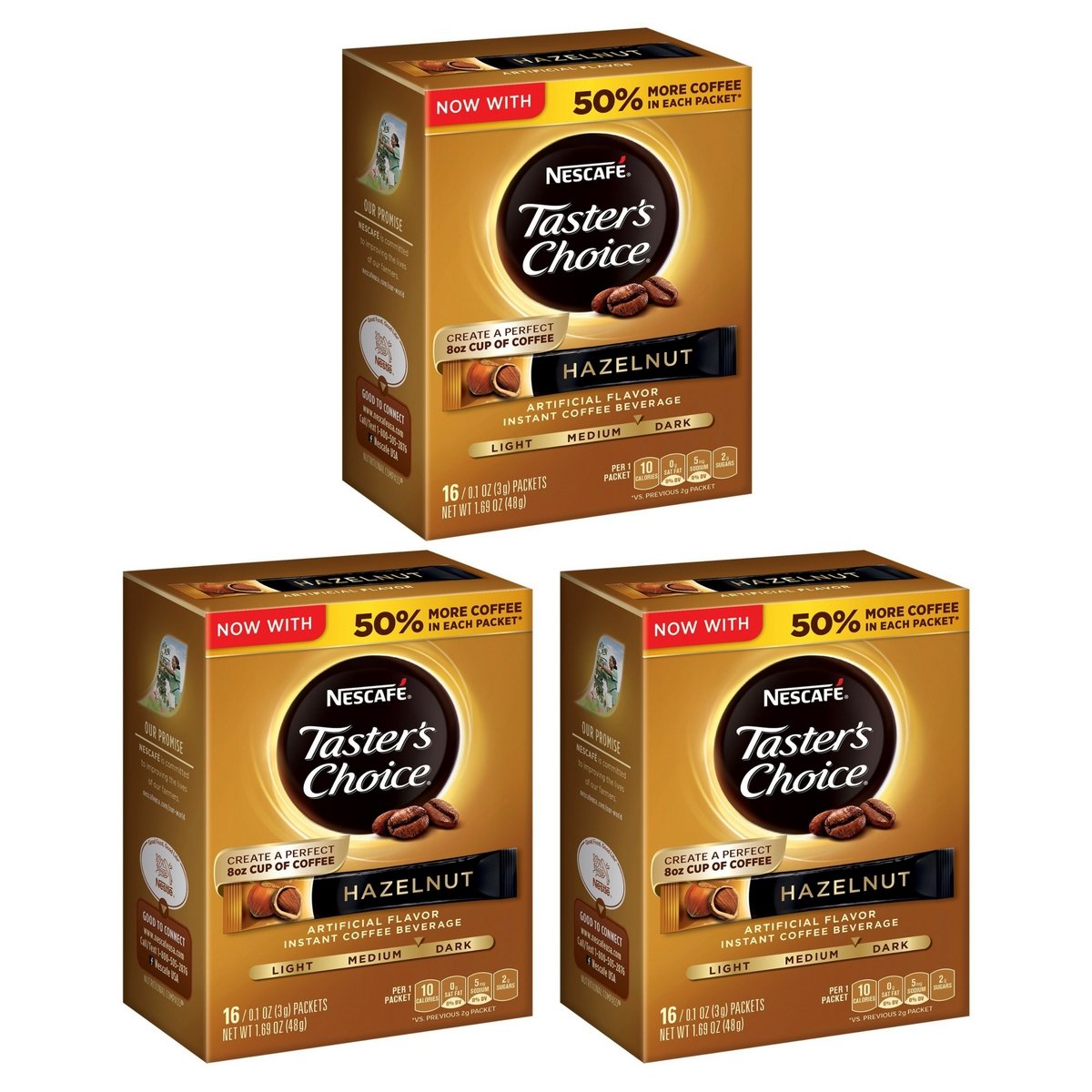 NESCAFE TASTER'S CHOICE Hazelnut Instant Coffee Beverage