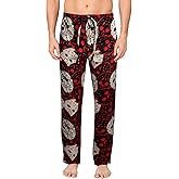 COCO BRANDS Friday the 13th Mens All Over Print Pajama Pant with Adjustable, Elastic Waistband - Plush Fleece Sleepwear