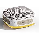 White Noise Sound Machine for Sleeping Adults – with Amber Breathing Night Light, Headphone Jack, 20 Non-Looping Sounds, 52-Hour Battery, Timer & Memory (Khaki)