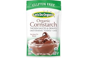 Let's Do Organic Cornstarch - Corn Starch for Cooking, Corn Starch Organic, Corn Starch Powder, Non GMO Corn Starch Gluten Free - 6 Ounce (Pack of 1)