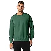 Gildan mens G180 athletic sweatshirts, Heather Sport Dark Green, Small US