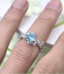 Wasee December Birthstone Ring 925 Sterling Silver