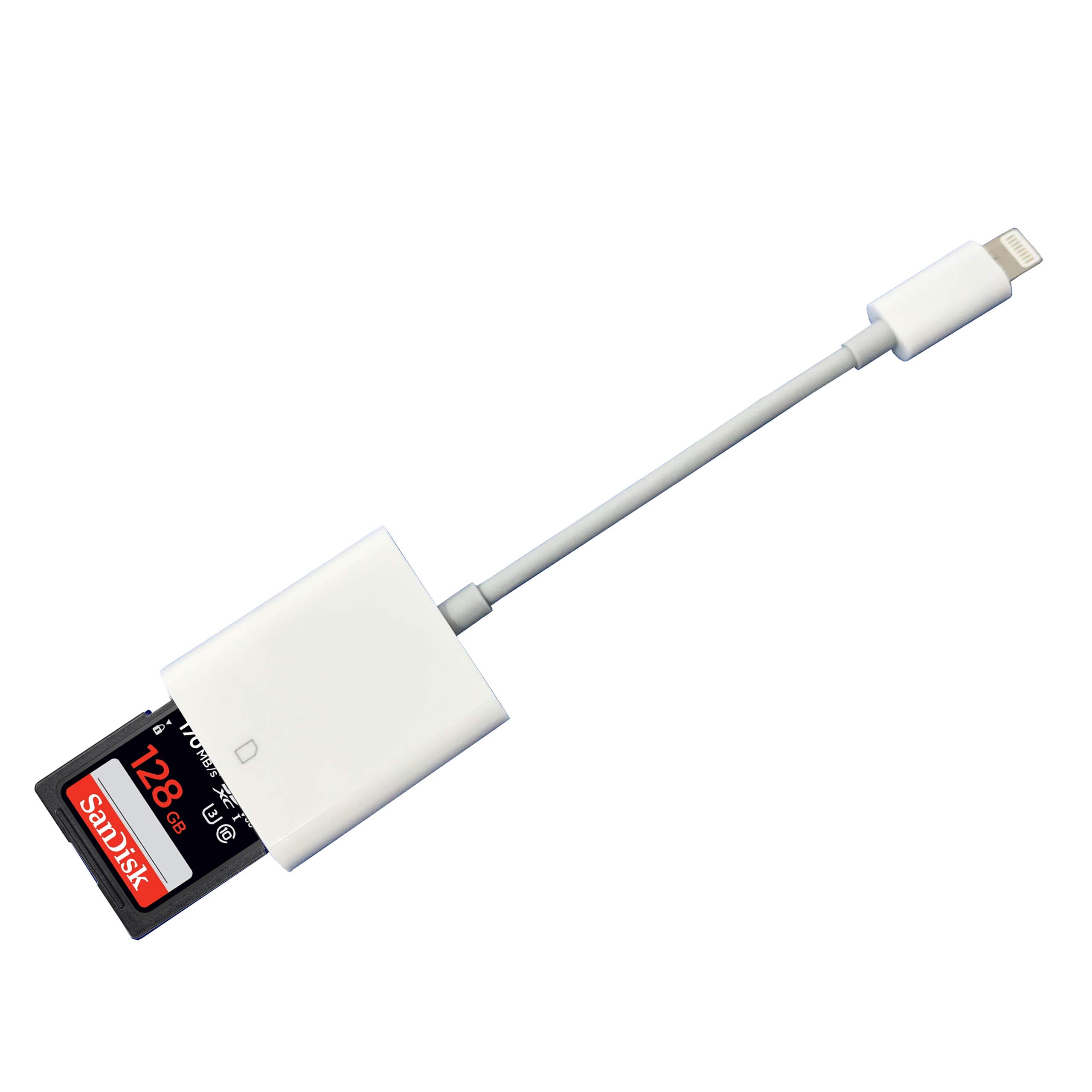 Lightning to SD Card Reader, iPhone to SD Card Adapter, Camera Memory Card Reader for iPhone iPad, Micro SD Adaptor