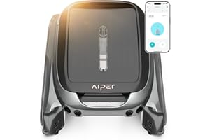 (2024 New) AIPER Surfer S1 Solar Powered Robotic Pool Skimmer with APP Support, Temperature Monitor, Dual Charging Options, S