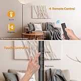 LUCKEA LED Uplighter Floor Lamp 2700K-6500K Remote Touch 36W 2800lm view 5