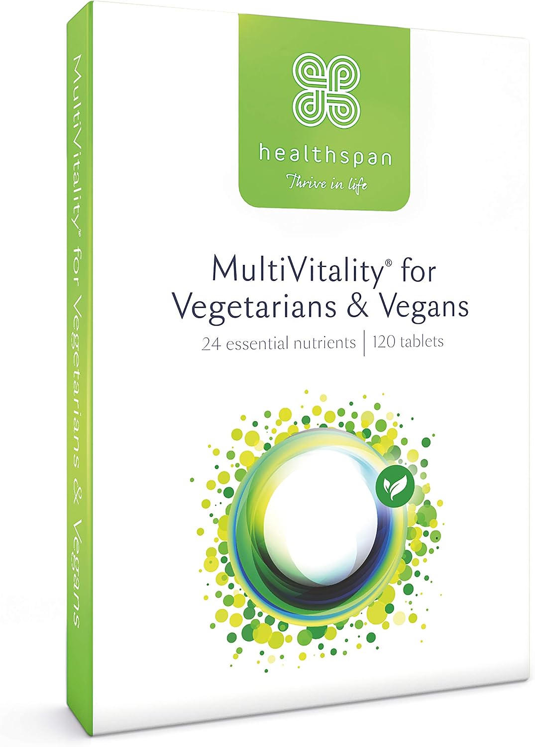 Healthspan Multivitamin for Vegetarians & Vegans (120 Tablets), 120 count (Pack of 1)