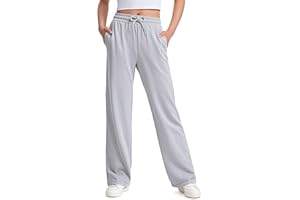 NUMYEAN Girls Sweatpants Straight Leg French Terry Joggers Baggy Sweatpants for Teen Girls Size 7-14Y