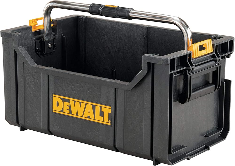DEWALT DWST1-75654 ToughSystem TSTAK Tool Box Yellow Black Heavy Duty Storage