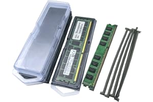 6-Pack DIMM Memory Hard Case, Anti-Static Protective Storage Holder for Desktop & Server RAM: DDR5, DDR4, DDR3, DDR2, ECC REG