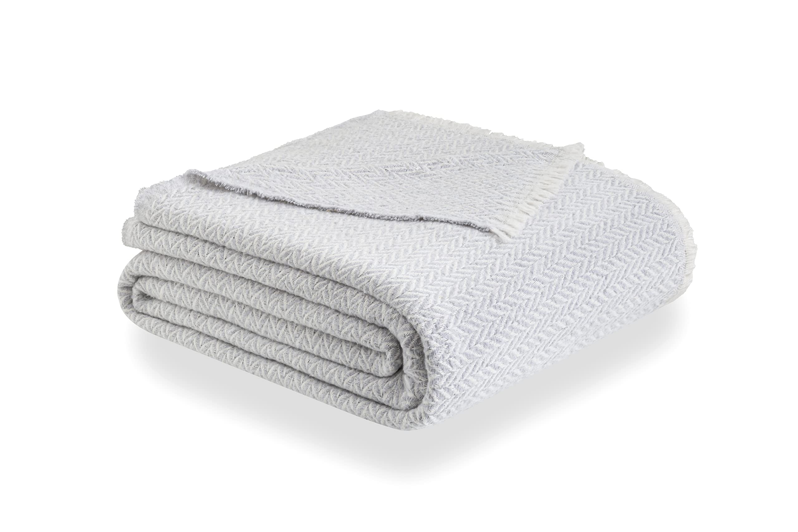 Todocama - Extra Soft Cotton Blanket, Four Seasons, Multipurpose Sofa Bedspread, Plaid for Bed, Foulard Blanket, Bed Cover, Sofa Cover. PRCMAMSGRCL120X180, (120 x 180 cm, Light Grey)