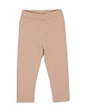 Leveret Solid Girls Legging Beige