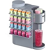 aismile Flavor Storage Holder Compatible With Ninja Thirsti Max, Side-mounted 4-tier flavore water drops organiser, space-saving design, easy to access,Holds 20 Flavore Water Drops