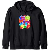 Frutiger Aero Aesthetic Tech Orb Pattern Heart Cherry Lips Zip Hoodie