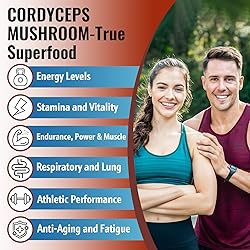 Cordyceps Mushroom Capsules - Immune & Energy