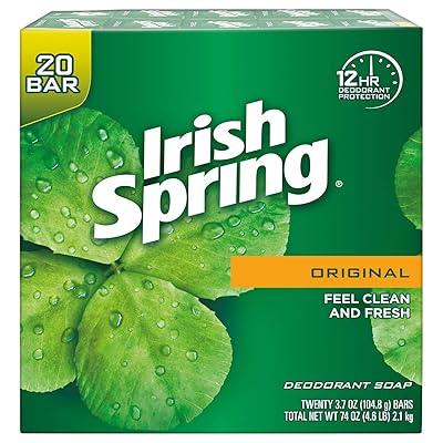 Irish Spring Deodorant Soap Original Scent - 20 ct