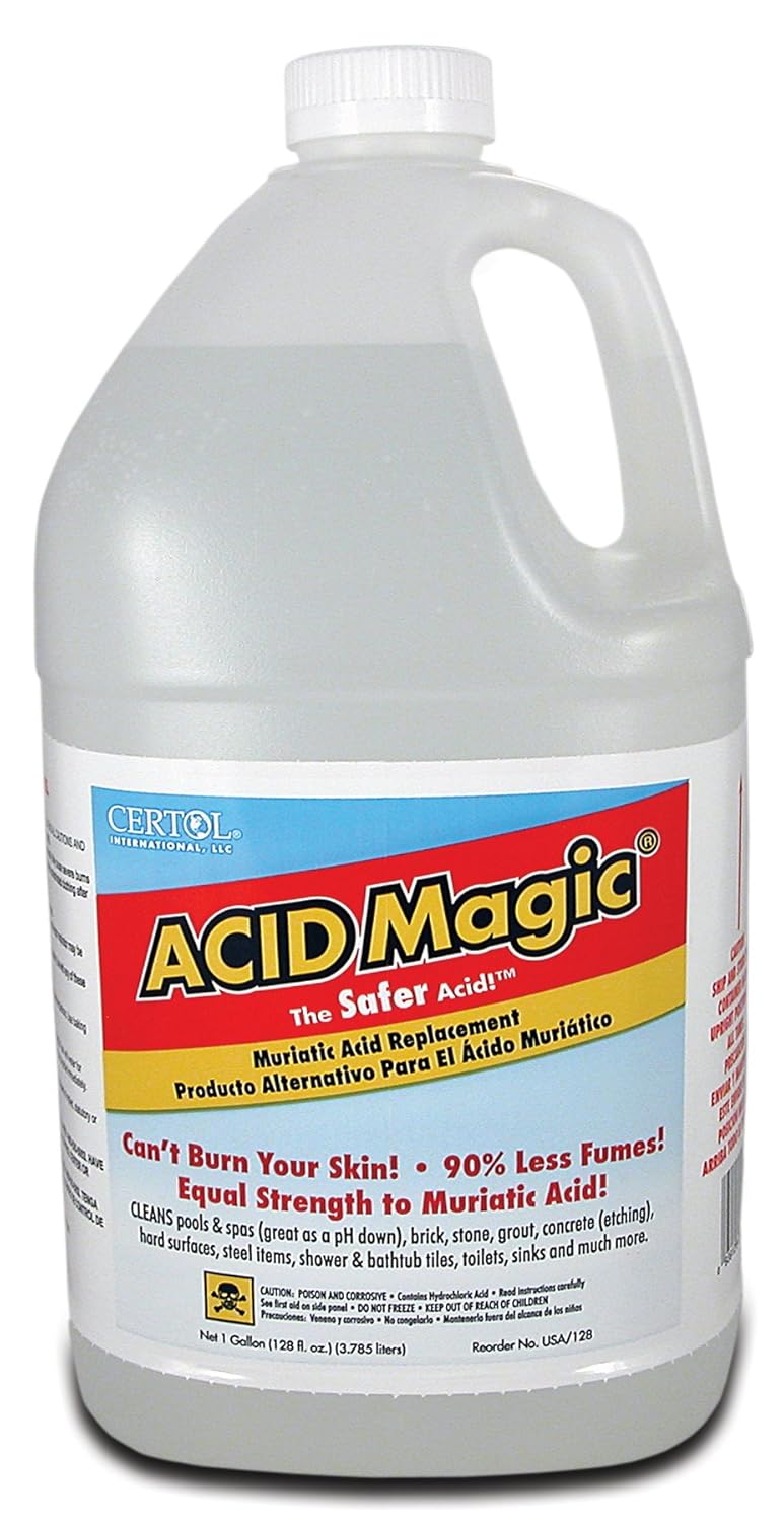 Acid Magic, Muriatic Replacement Acid, 4 Pack of 1 Gallon Bottles