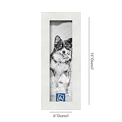 ArtToFrames 4x13 Inch White Picture Frame, This
