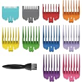 Clipper Guards Set Compatible with Wahl Clippers, Guide Comb 1/16&rdquo; to 1&rdquo; for Wahl clipper guards, Clipper Guides Replacement, Multicolor 10 Pack