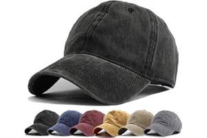 HH HOFNEN Men Women Washed Distressed Twill Cotton Baseball Cap Vintage Adjustable Dad Hat