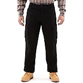 Smith's Workwear Mens Fleece Lined Cargo Canvas Pant