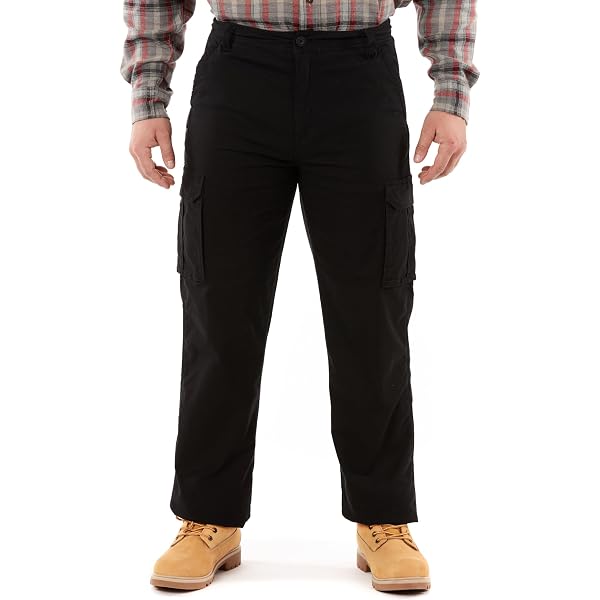 Smith's Workwear Men's Stretch Fleece-Lined 5 Pocket Jean - Warm Winter Work Pants, Durable Denim
