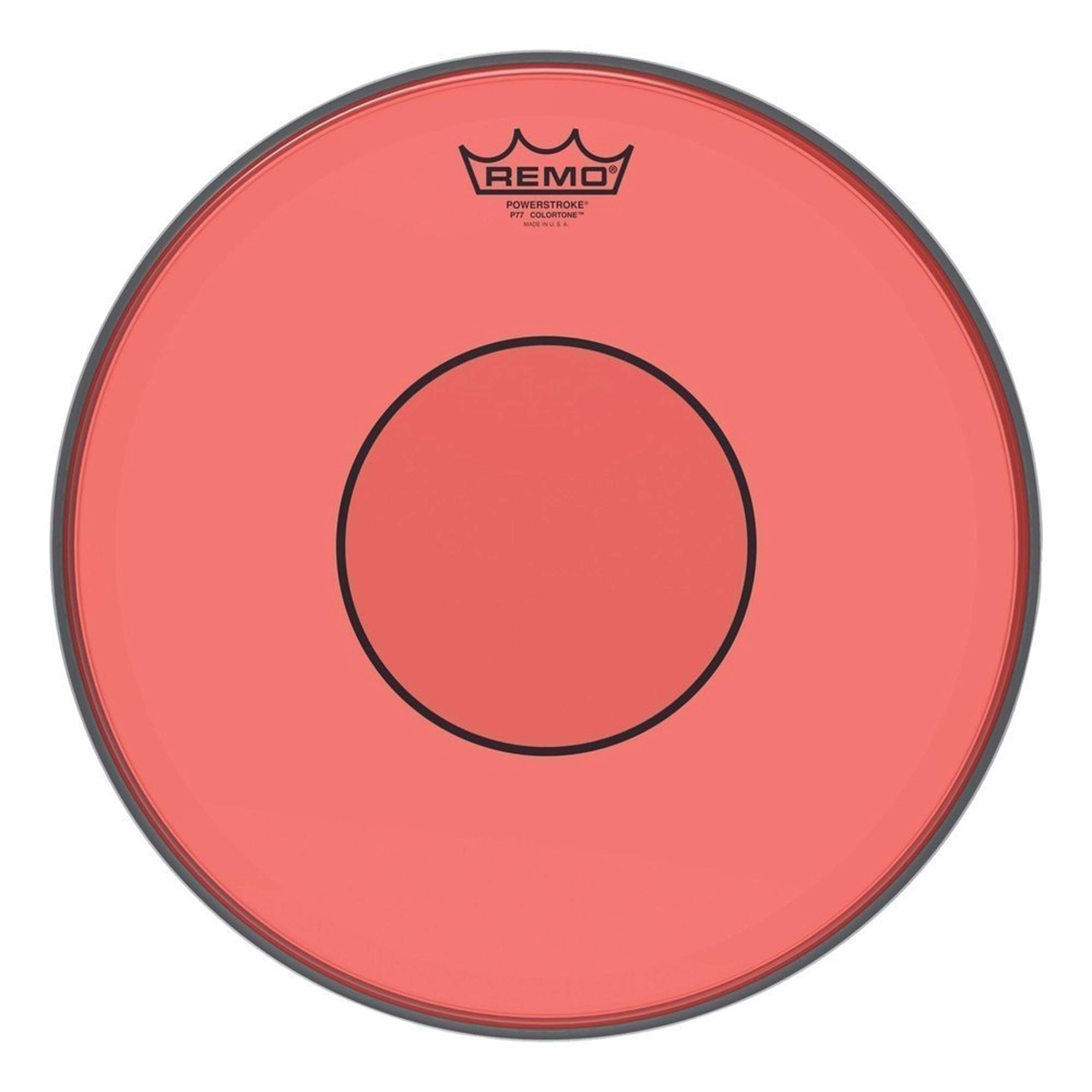 Remo Schlagzeugfell Powerstroke 77 Colortone Red Drum Head, 14"