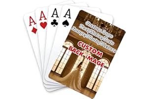 MilSall Personalized Photo Playing Cards Custom Deck of Cards with Picture Image Both Sides for Party Wedding Anniversary Ori