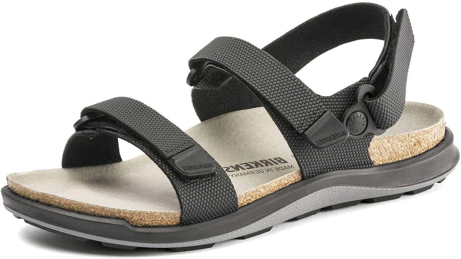 BIRKENSTOCK Kalahari Birko-Flor Women's Regular Width Sandals in Futura Black | starthreesixty.com