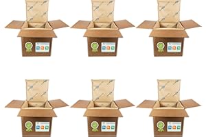 IDL Packaging 14" x 14" x 14" Insulated Shipping Box, 5.8-Gallon Capacity, Pack of 6 - Includes EcoMax™ Thermal-Paper Liners, Absorb Condensation - For Frozen Food, Meat, or Fish